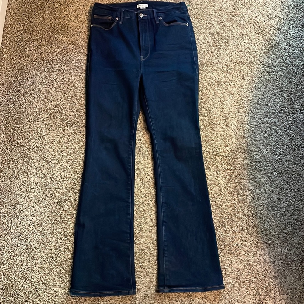 Good American Women's Boot Cut Jeans - Dark Blue
